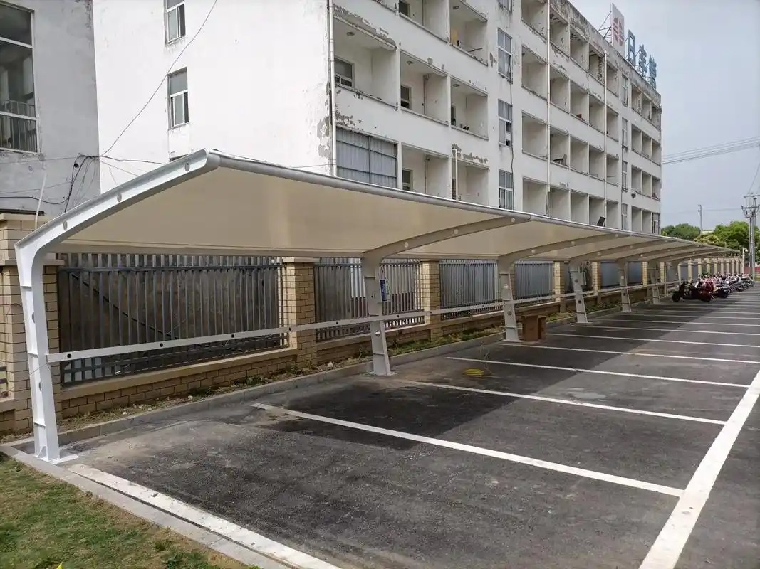 膜结构车棚细节展示