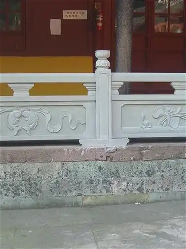 汉白玉栏杆细节展示