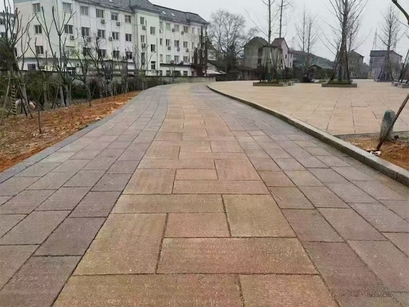 花岗岩仿古老石板效果展示