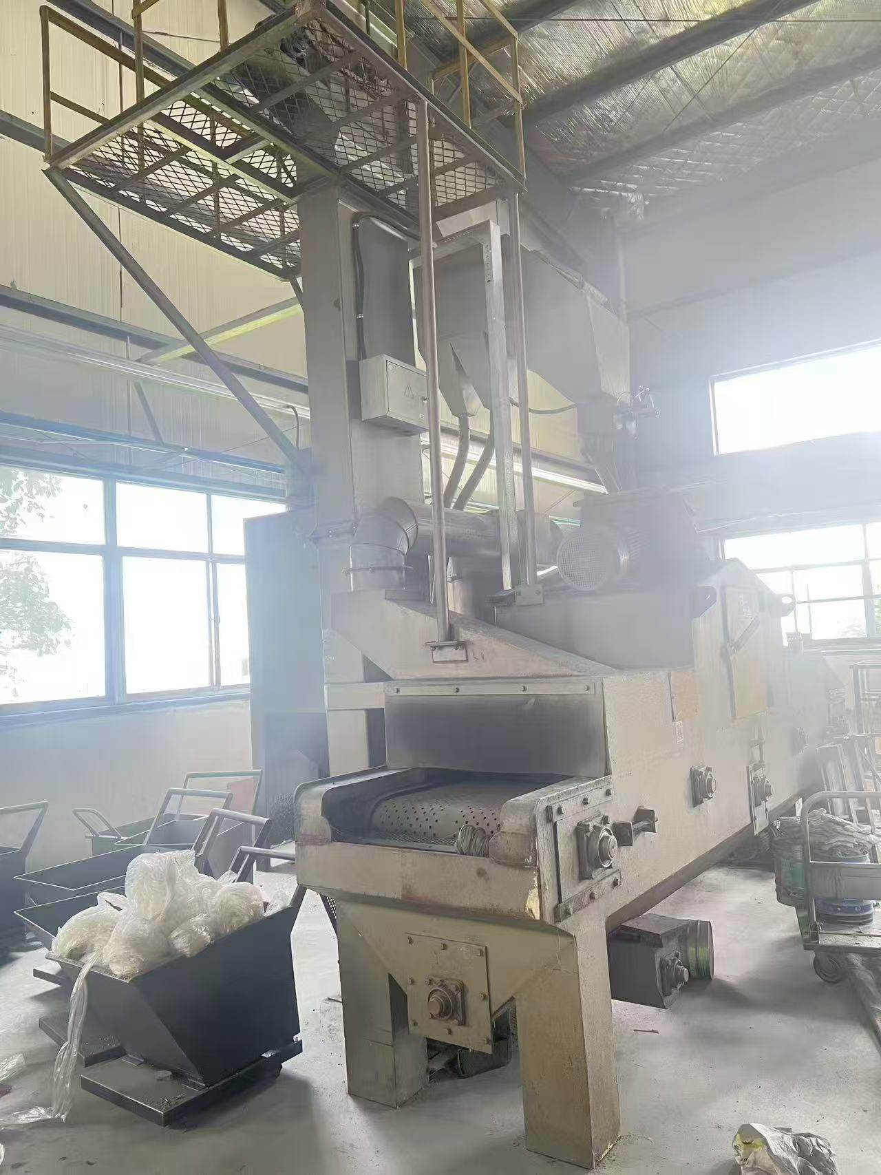 二手抛丸清理机工作示意图
